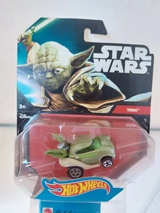 Hot Wheels Star Wars Personaje Coche Yoda En Blister - Imagen 1 de 3