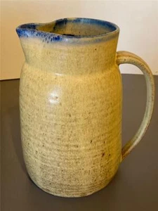 Vintage Stoneware Water Pitcher Signed - Picture 1 of 1