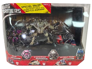 Transformers 2007 Confezione da 3 Starscream Arcee Optimus Prime Battle Damage Nuovo con scatola - Foto 1 di 11