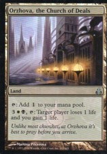 Magic Mtg FOIL Guildpact Orzhova the Church of Deals   near mint