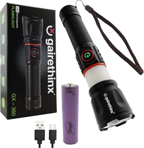 Torcia LED Potente Professionale - in Alluminio Con Calamita, Batteria Ricaricab - Foto 1 di 12