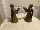 Brass Angel Candle Holders, set of 2 for votive candles