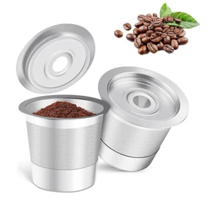 2PCS K Cup Reusable Coffee Pods for Keurig: Stainless Steel Refillable K Cup - Picture 1 of 11