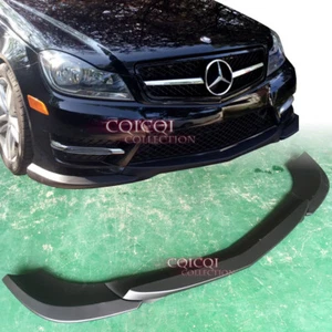 UNPAINTED 3 PCS front lip spoiler for M-BENZ 12~14 W204 C-class sedan facelift ◎ - Picture 1 of 3