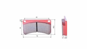 Juego de pastillas de freno para kart, para wildkart Gatling, traseras (414) - Imagen 1 de 1