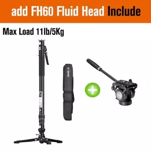 YC Onion MQP162 Pineta Pro Carbon Fiber Outdoor Tripod Monopod Fluid Head 5Kg - Picture 1 of 10