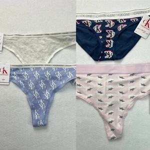 Calvin Klein Womens Thongs/Panties set of 4 Pink Size S NWT - Picture 1 of 15