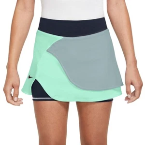 Sz L- Nike Court Dri-FIT Slam Women's Slim Fit Tennis Skirt, Mint Foam/Obsidian. - Picture 1 of 4