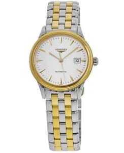 New Longines Flagship Automatic Two Tone White Dial Women's Watch L4.374.3.22.7 - Picture 1 of 4