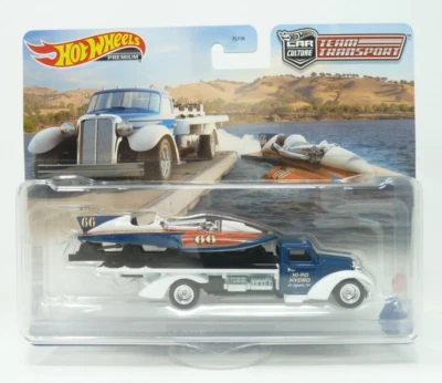 Hot Wheels Car Culture Team Transport HW Classic Hydroplane Speed Waze #49 Foto 1 de 2