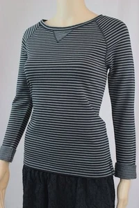 Ralph Lauren-Lauren Jean Company schwarz und grau gestreiftes Langarmshirt ~ Neu mit Etikett ~ - Bild 1 von 5