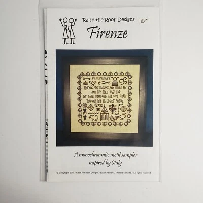 Raise the Roof Designs Firenze Spot Motif Sampler Counted Cross Stitch Pattern - Image 1 of 3