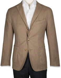 Boglioli Sakko "K-Jacket" in Braunbeige mit aufgesetzten Taschen - Bild 1 von 24