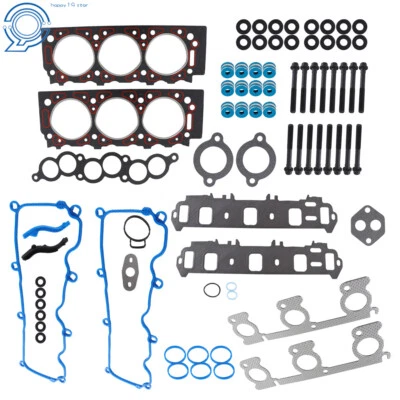 Head Gasket Set For 91-98 Ford Ranger 92-97 Aerostar 3.0L Cylinder Head Bolt - Imagem 1 de 4