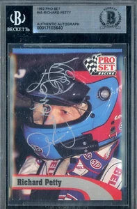 Richard Petty Signed 1992 Pro Set Racing #45 AUTO BGS BAS Authentic - Picture 1 of 2