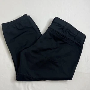 Women's UNDER ARMOUR Black Fitted Compression Athletic Yoga Capri Pants Large - Picture 1 of 7