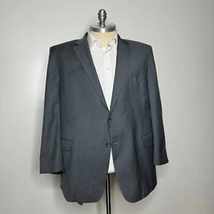 Blazer cappotto sportivo Joseph Abboud Ermenegildo Zegna 52R uomo lana grigio tinta unita - Foto 1 di 12