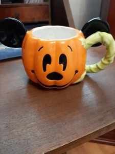 Neu selten Disneyland Mickey Mouse Jack O'Lantern Kürbis Tasse Becher Halloween - Bild 1 von 3