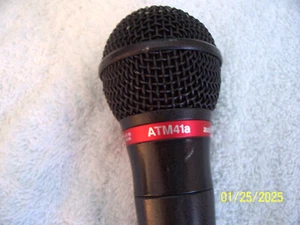 Audio Technica ATM41a XLR microphone with case and box Low impedance good used - Picture 1 of 4