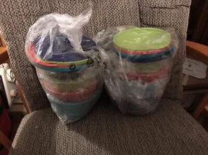 TUPPERWARE IMPRESSIONS MINI SERVING BOWLS 4PC SET 2.25 Cup Ea, New In Package - Picture 1 of 2