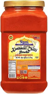 Rani Kashmiri Chilli Powder Ground Indian Spice 80oz (5lbs) 2.27kg PET Jar - Picture 1 of 9