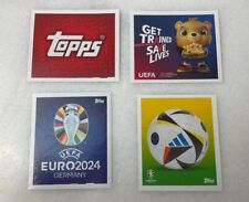 Topps UEFA Euro 2024 Sticker zum Aussuchen Erste Seite  Topps 1 und UEFA 1 bis 3