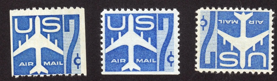 Scott #c51-c51a-c52 Silhoulette of Jet Single of Sheet Booklet Coil Stamp MNH #6 - Image 1 of 1