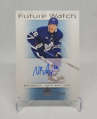 2022-23 SP AUTHENTIC #RFWA-AB NICK ABRUZZESE FUTURE WATCH AUTO /699 ROOKIE RC - Image 1 of 2