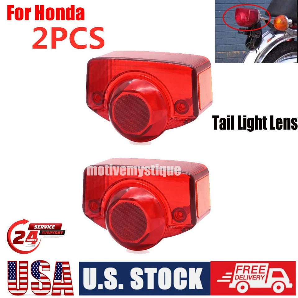 2x Taillight Rear Len For Honda Trail CT70 CT90 SS90 SS125A CA175 Touring CB175 - Изображение 1 из 4