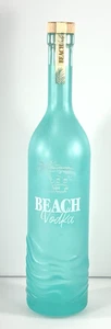 VB Beach Vodka .750 Teal ungewaschene leere Flasche mit Korken - Bild 1 von 11