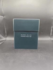 NUOVO portafoglio Perry Ellis pelle marrone passcase portafoglio bifold artificiale $39,50 - Foto 1 di 7