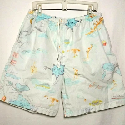 Pantalones Cortos de Natación Jams World Hawaii Pull On Para Hombre XL Retro Playa Surf Foto 1 de 4