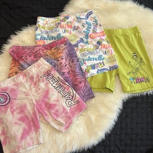 Disney Spotted Zebra Cartwheel Shorts Girls 8 Medium Princess  - Picture 1 of 7