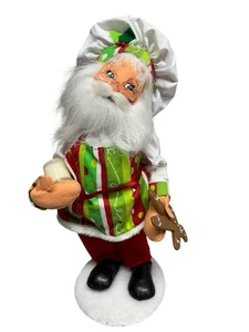 Annalee 15" pan di zenzero biscotto e latte panettiere chef Babbo Natale Natale 2012 - Foto 1 di 14