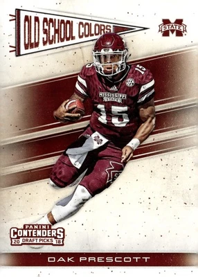 2018 Panini Contenders Draft Picks #6 Dak Prescott Old School Colors - Image 1 of 2