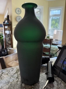 Altered Leap Year Malachite Blenko Vase - Picture 1 of 7