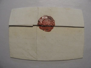 19th Century Hungarian Handwritten Letter with Wax Seal 1800s Ephemera - Picture 1 of 9