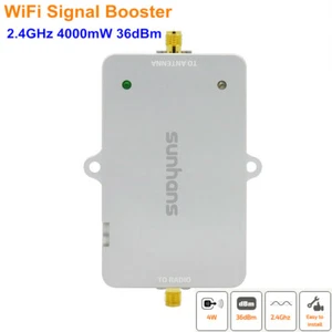 Sunhans Dual Chip 4 W 36 dBm 2,4 GHz WiFi Indoor Signal Booster Wireless Verstärker - Bild 1 von 12