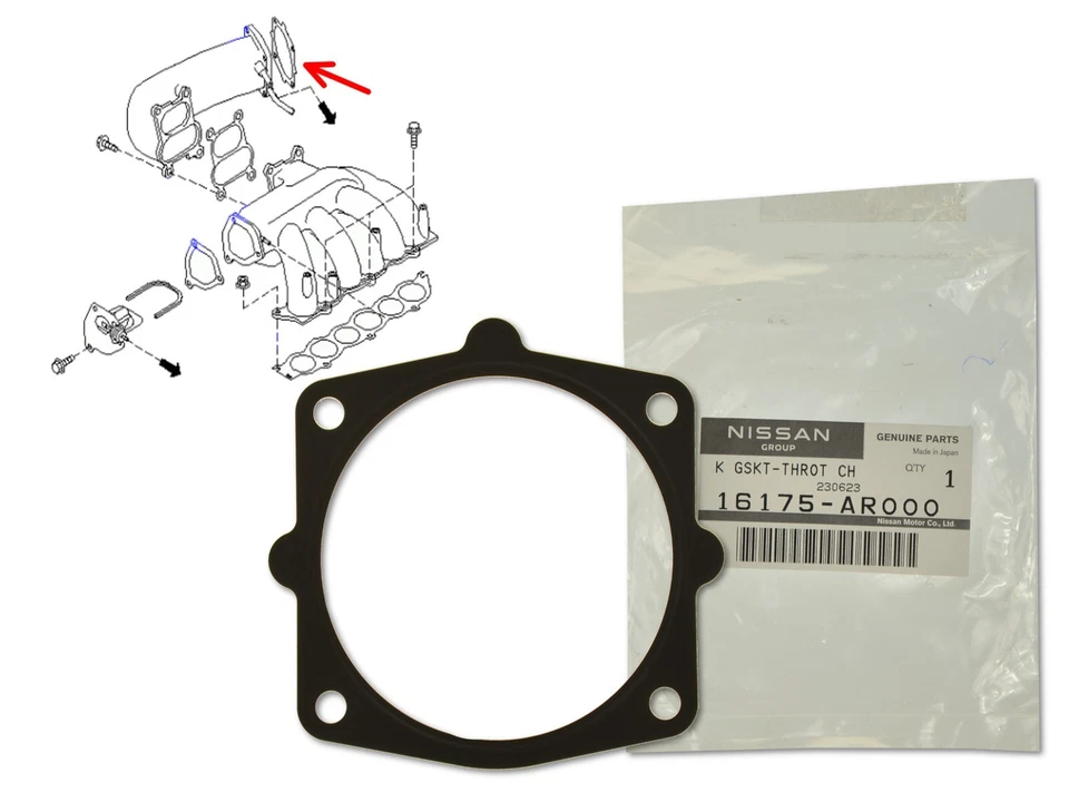 Junta de carrocería del acelerador 16175-AR000 OE para Nissan 350z Máxima Murano Infiniti Fx M Foto 1 de 1