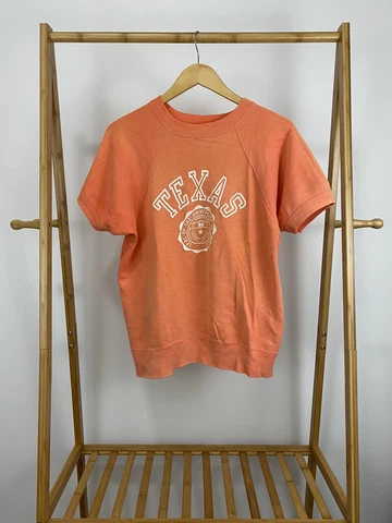 VTG 70s The University of Texas Longhorns Sun Faded Raglan Sweatshirt Size L Cover