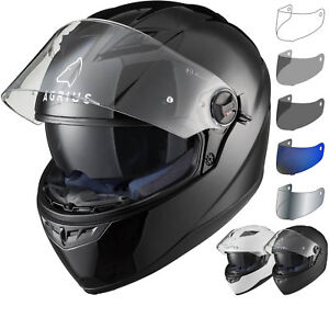 Agrius Rage SV Solid Motorcycle Helmet & Visor Sun Visor Full Face Motorbike