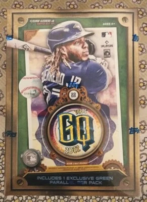 Pacote com 49 cartões Topps 2022 MLB Baseball GQ lacrado de fábrica - Imagem 1 de 4