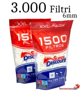 2 SACCHETTI DA 1500 Filtri SuperDiscount Slim 6 mm - Foto 1 di 5