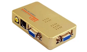 Analog S-Video RCA To VGA Converter Scaler With Picture On Picture Support - Picture 1 of 5