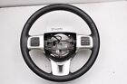 Good Condition 2011-2014 Dodge Charger Black Leather Steering Wheel Cruise