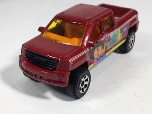 Matchbox GMC Terradyne Truck Dora The Explorer Viacom Burgundy Toy Car - Picture 1 of 5