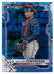 William Contreras RC Bowman Chrome Mojo Refractor Best Mosaic Milwaukee Brewers - Picture 1 of 14