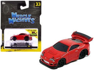 1:64 1995-1997 Toyota Supra (MK4) A80 -- Red -- Muscle Machines - Picture 1 of 1