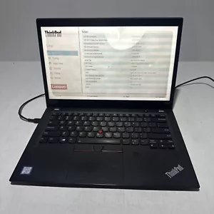 Lenovo Thinkpad T490s 14" Laptop i5-8365u 8gb Ram No Drives Boots Bios Bad Scrn - Picture 1 of 12
