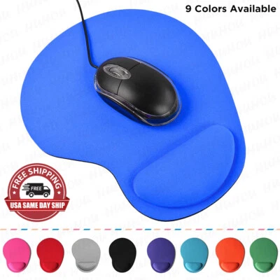 Mouse Pad Wrist Rest Support Ergonomic Comfort Mat Non-Slip PC Laptop Computer - Image 1 of 4